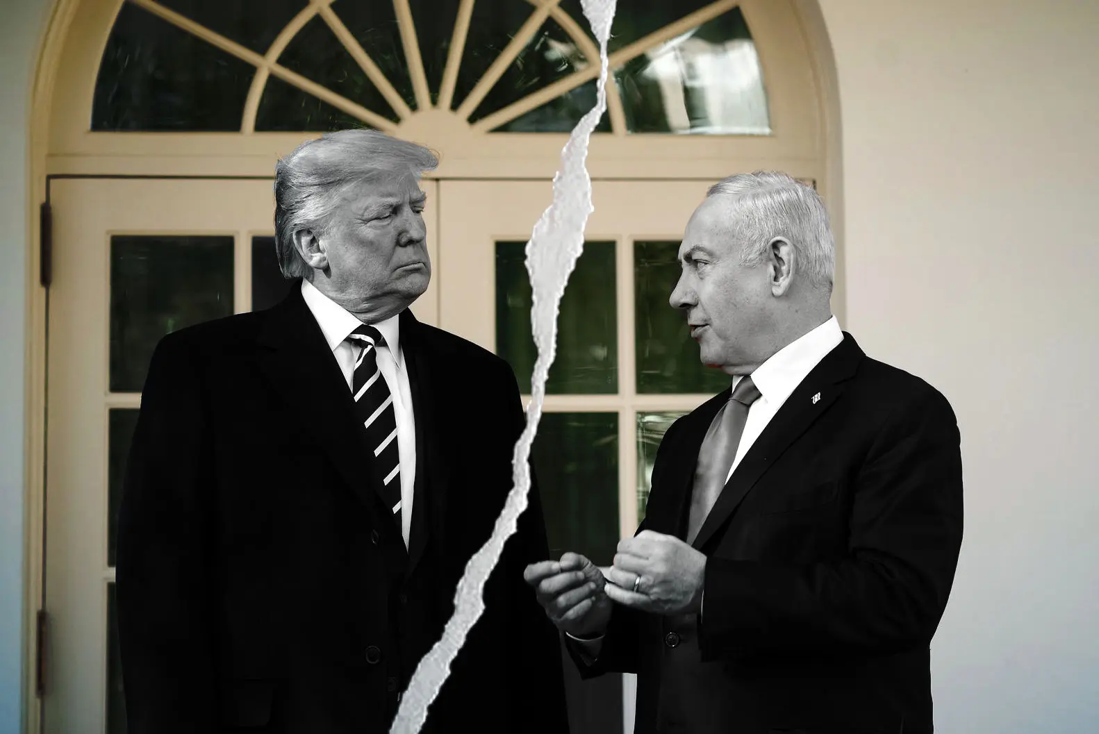 گریه نتانیاهو پشت در خانه ترامپ